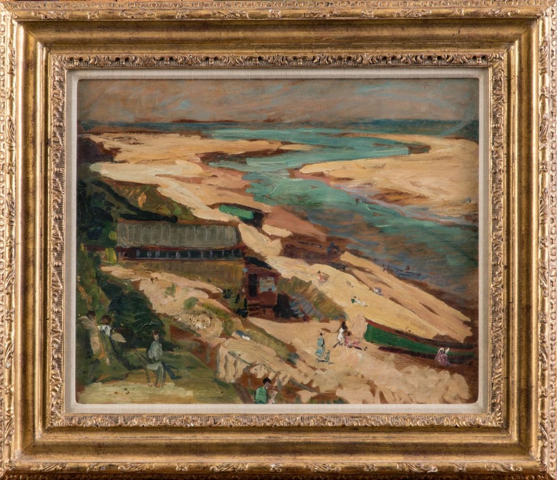 § John Anthony Park (1880-1962): § John Anthony Park (1880-1962) Hayle Sands, Cornwall oil on panel 34.5 x 42cm Provenance: Sale; Christie's, 6 November, 1998, lot 111A The Collection of Lord Myners, former Chairman of the Board of