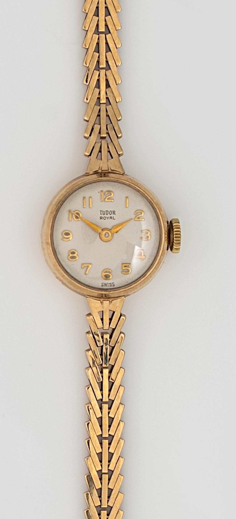 Tudor by Rolex - A 9ct gold 'Royal' wristwatch, (1 of 7)