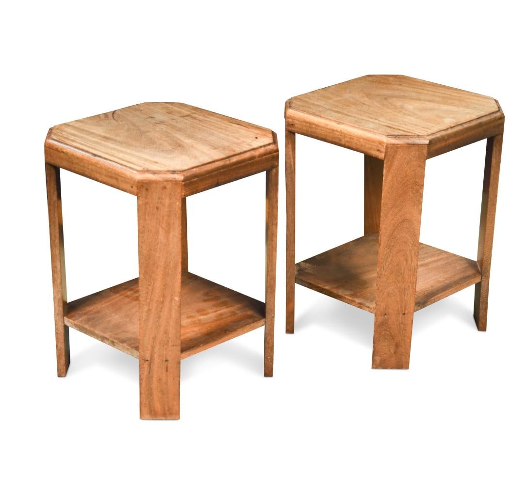 A pair of small Heal's style Art Deco end tables, circa 1930, (1 of 1)
