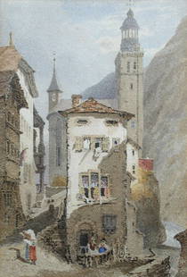 Paul Sandby Munn (British, 1773-1845) - Vioge near: Paul Sandby Munn (British, 1773-1845) Vioge near Genova pencil and watercolour 21 x 15cm (8 x 6in)