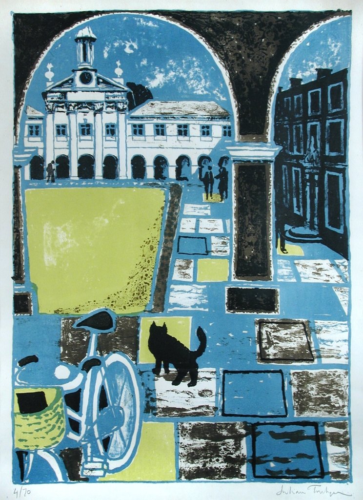 § Julian Trevelyan, RA (Brtish, 1910-1988) - Emmanuel: § Julian Trevelyan, RA (British, 1910-1988) Emmanuel College, Cambridge, 1959 signed lower right "Julian Trevelyan" and numbered 4/70 lithograph 57 x 41cm (22 x 16in)