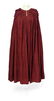 Four lady's dresses - of chocolate silk; a fawn capelet; - 4
