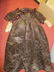 Four lady's dresses - of chocolate silk; a fawn capelet; - 9