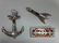 Three Victorian brooches set with banded and other