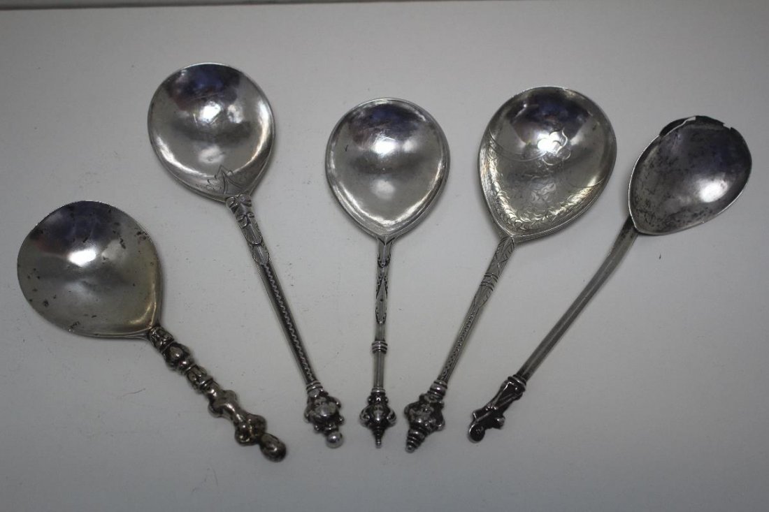 Five late 17th century Norwegian and other silver (1 of 10)