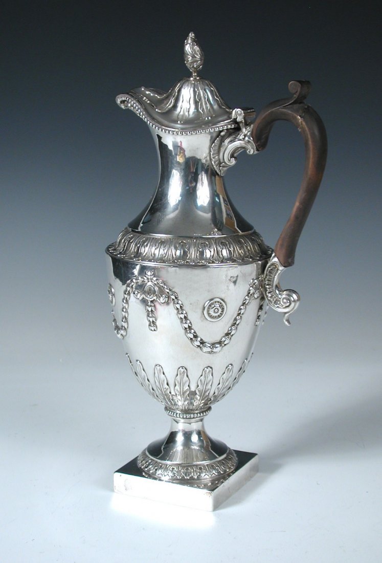 A George III silver covered ewer, (1 of 8)