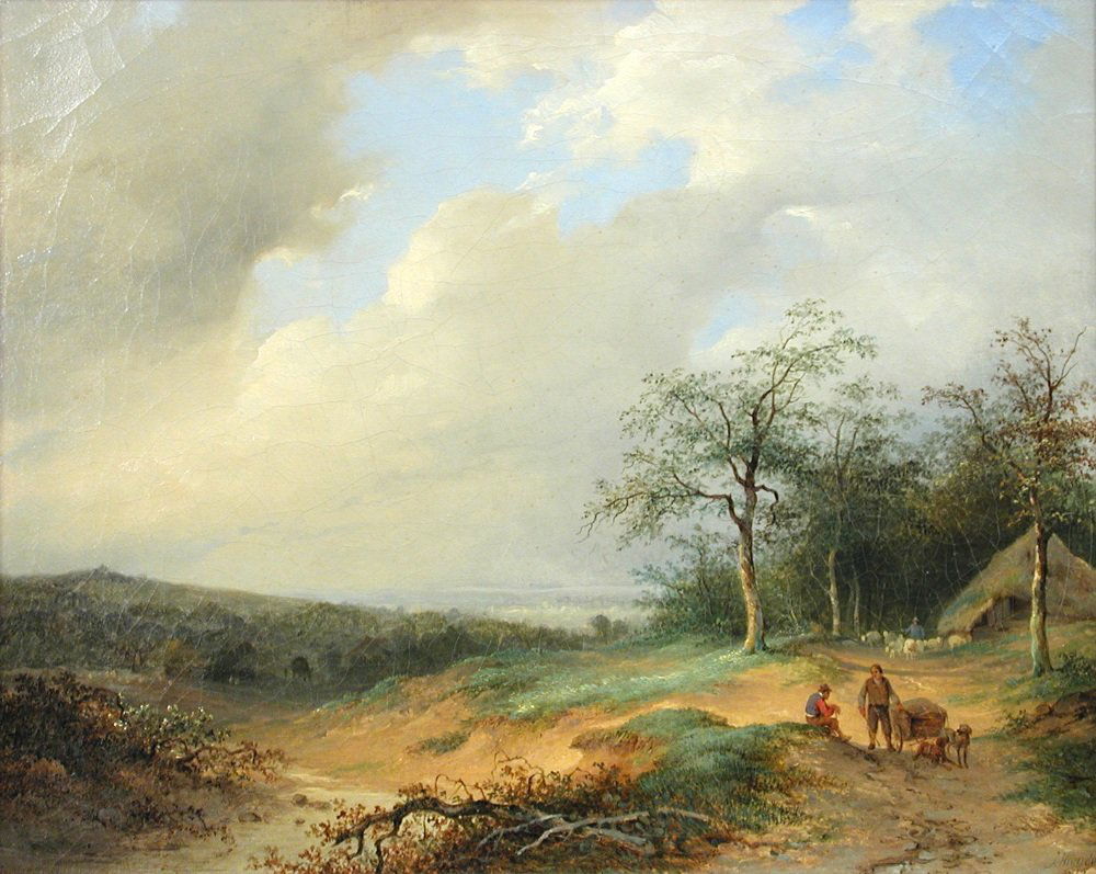 Johannes Hilverdink (Dutch, 1813-1902) Travellers (1 of 9)