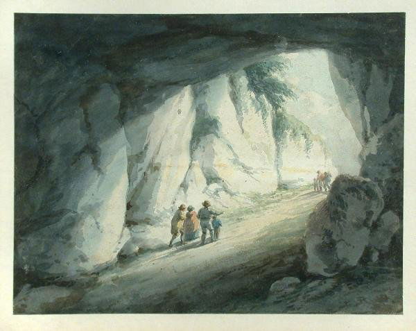 WILLIAM PAYNE (1760-1830): William Payne (1760-1830) Inside a Cave watercolour 19 x 25cm Provenance: The Wren Gallery, Blackheath, London, SE3