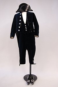 A navy court livery 1923, comprising: navy waistc - 2