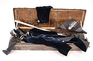 A navy court livery 1923, comprising: navy waistc - 6