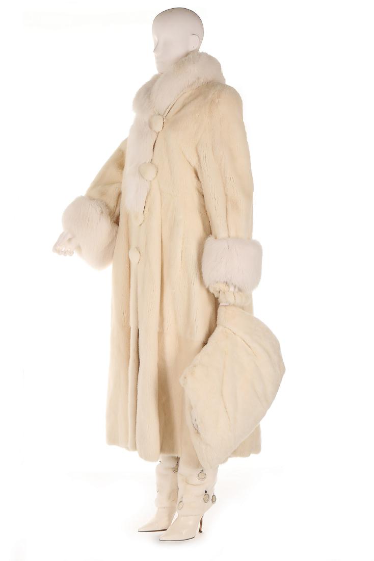white mink coat