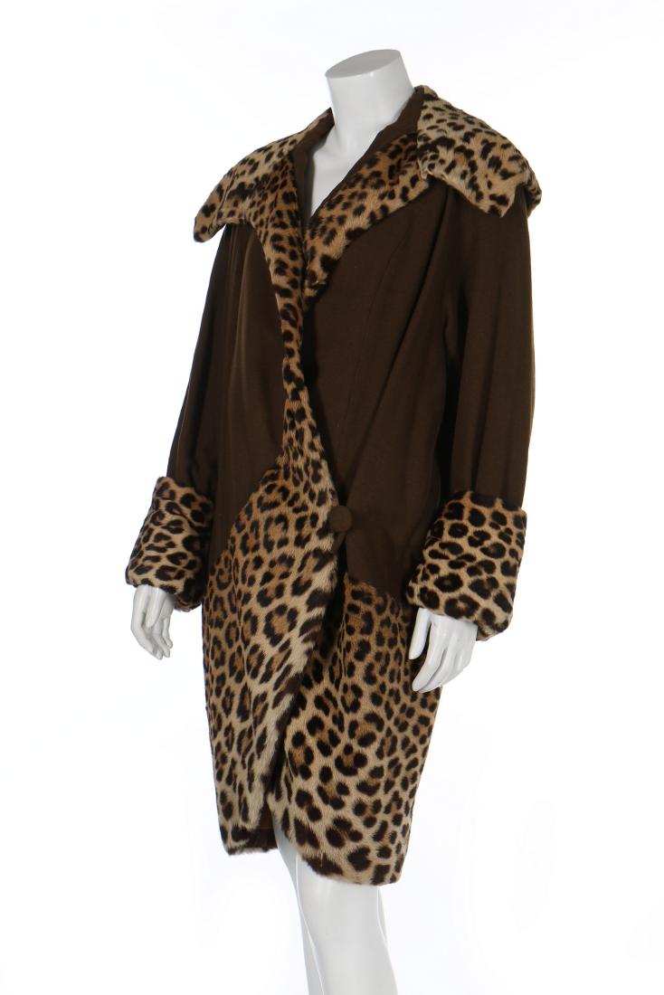 Barbra Streisand's 'Funny Girl' brown wool and leopard (1 of 8)