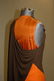 2208: A clevely constructed Madame Grès brown and orang - 4