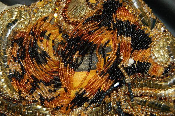 A Gianni Versace tiger-beaded sheath, circa 1994, - 3