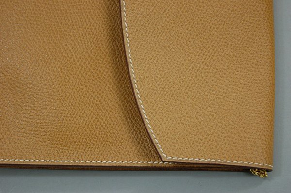 An Hermès tan pig-skin Rio bag, 1980s, unlined, w - 3