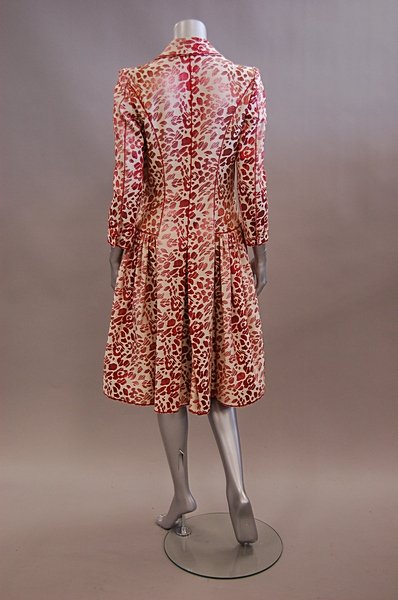An elegant Oscar de la Renta evening coat, woven i - 2