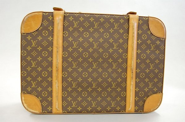 A Louis Vuitton soft-sided suitcase, probably 1960s - 3