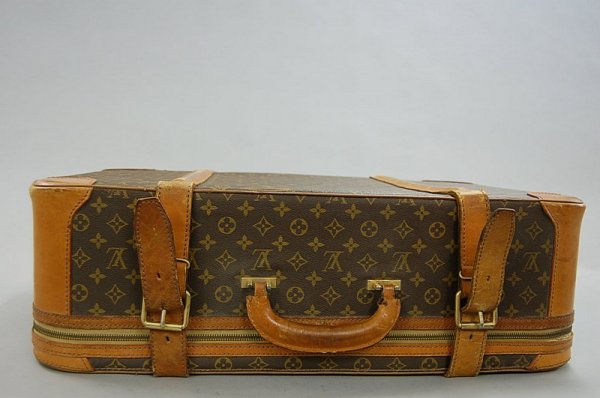 A Louis Vuitton soft-sided suitcase, probably 1960s - 2
