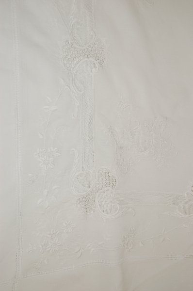 A group of finely embroidered trousseau bed linen,  - 2