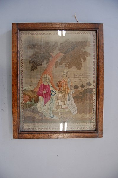 The Women of Samaria embroidery by Mary Johnson,