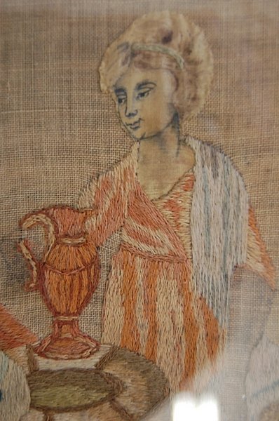 The Women of Samaria embroidery by Mary Johnson, - 4