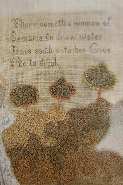 The Women of Samaria embroidery by Mary Johnson, - 5
