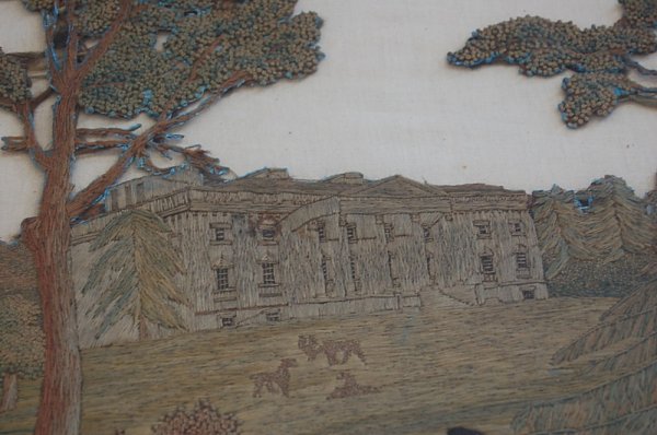 A woolwork embroidery of a couple, fine country h - 4