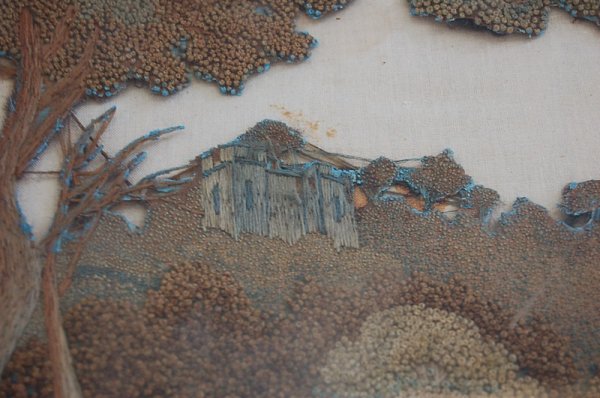 A woolwork embroidery of a couple, fine country h - 5