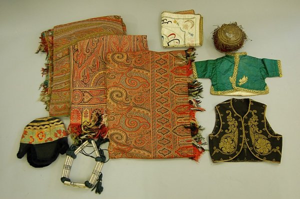 Two reversible Paisley shawls, probably French ci