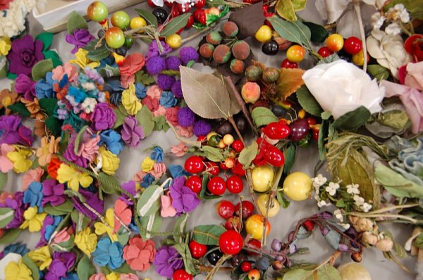 A general group of floral and fruit trimmings and - 3