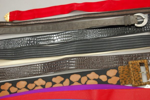 A group of belts, the majority by Yves Saint Laur - 4