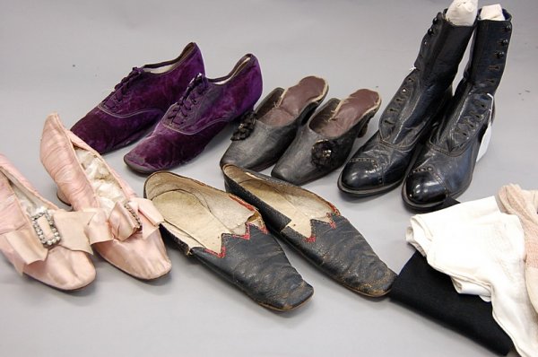 An interesting group of shoes and stockings datin