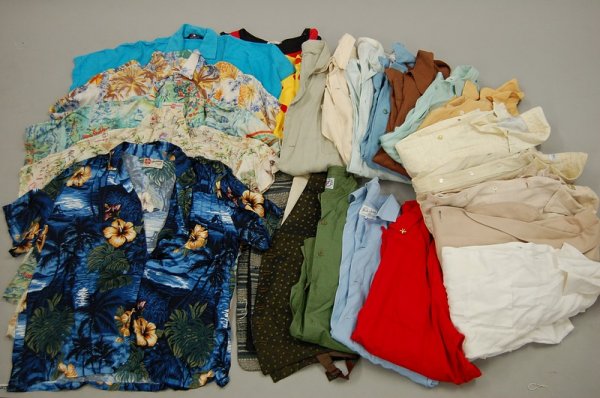A group of shirts, jackets and waistcoats, mainly 1