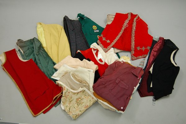 A group of shirts, jackets and waistcoats, mainly 1 - 2