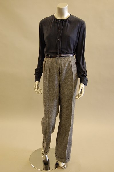 A Christian Dior blue and white tweed coat, mid 1 - 3