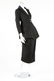 A steel-grey wool riding habit. comprising: jacket with