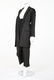A Yohji Yamamoto black embroidered pinstriped wool