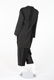 A Yohji Yamamoto black embroidered pinstriped wool - 2