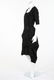 A Yohji Yamamoto double breasted black gabardine dress,