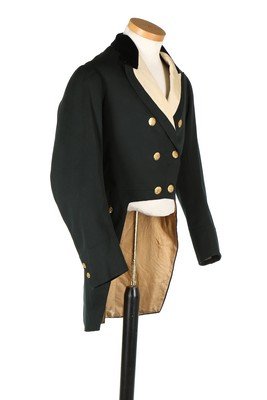 A gentleman's dark green facecloth dress tailcoat, (1 of 9)