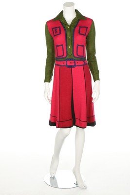 A Roberta di Camerino trompe l'oeil printed cotton (1 of 8)