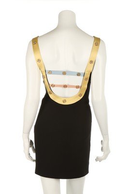 A Gianni Versace black silk crêpe cocktail dress, (1 of 9)