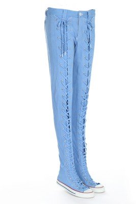 A pair of Issey Miyake combination trousers/trainers, (1 of 7)