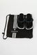 A Yohji Yamamoto black gabardine 'Adidas' striped - 7