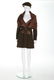 A Yohji Yamamoto olive green wool jacket with integral
