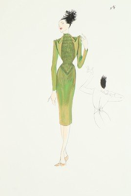 Three Alexander McQueen fashion sketches for his first (1 of 6)