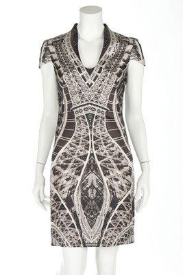 An Alexander McQueen Eiffel Tower print cocktail dress, (1 of 6)