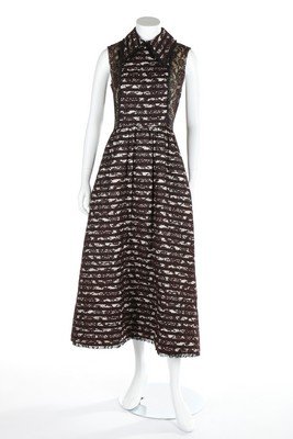 A Geoffrey Beene boutique lace maxi dress, circa 1970,: A Geoffrey Beene boutique lace maxi dress, circa 1970, labelled, bust 86cm, 34in