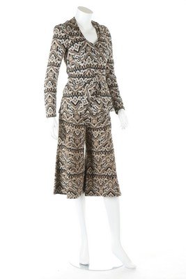 A Biba woven culotte suit, late 1960s, labelled, (1 of 8)