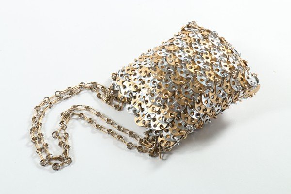 A Paco Rabanne chainmail handbag, 1960s, un-labelled, (1 of 5)